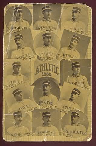 1888 Athletic Team Litho